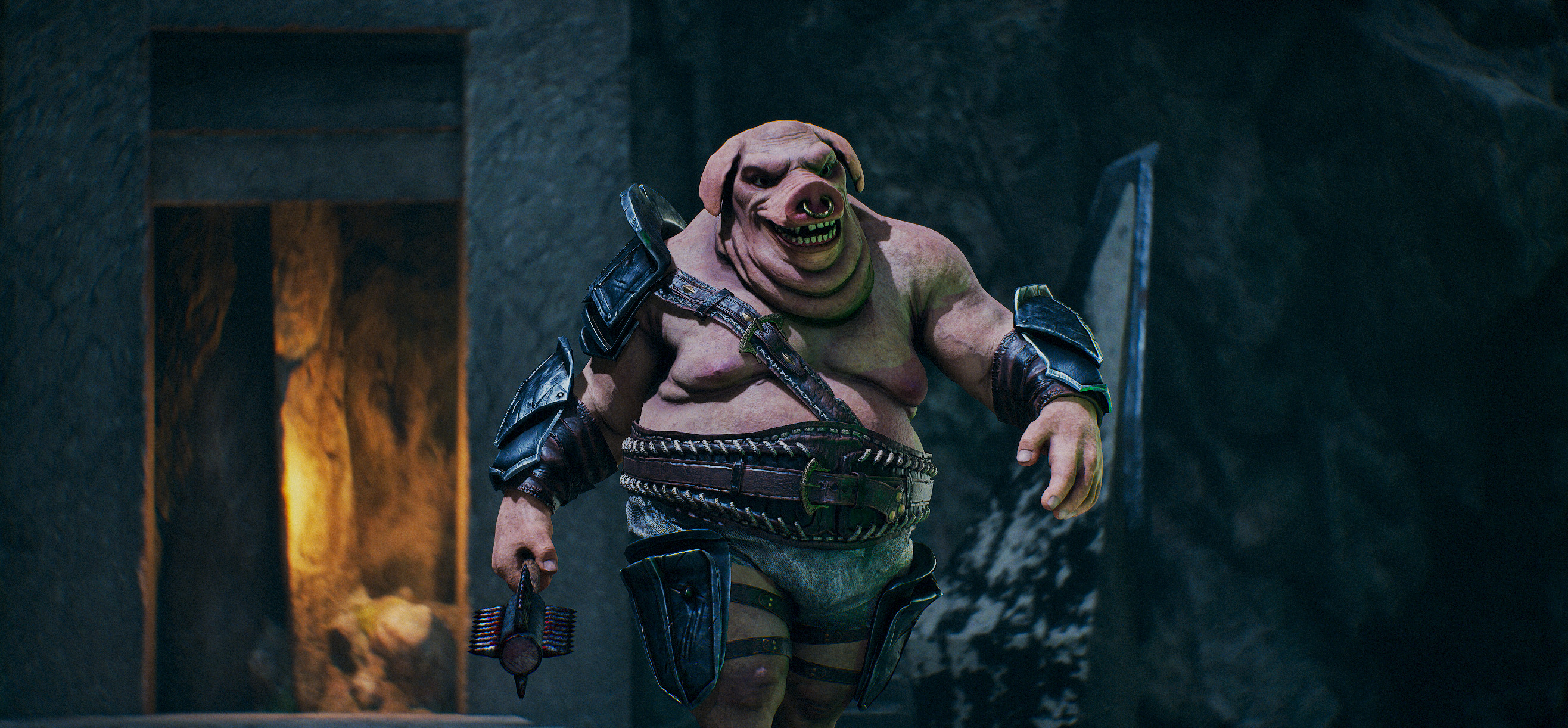 Realistic Hog 3D Character - Game Ready Rigged Low-poly 3D model Low-poly 3D model_6