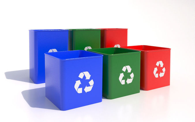 Recycle Bin -04 3D model