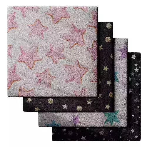 Kids Carpet Set 35 3D model