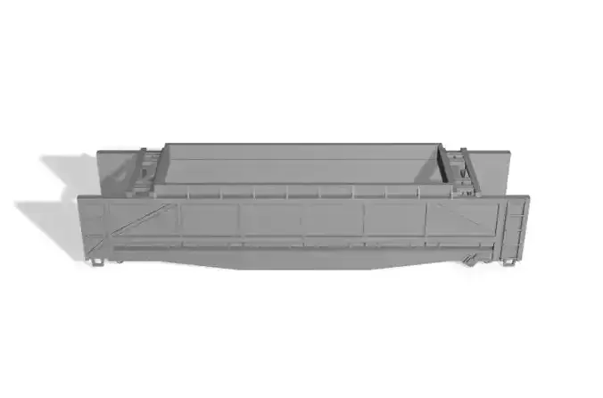 HO Southern Railway 50-Ton Crosstie Car Pack 3D print model