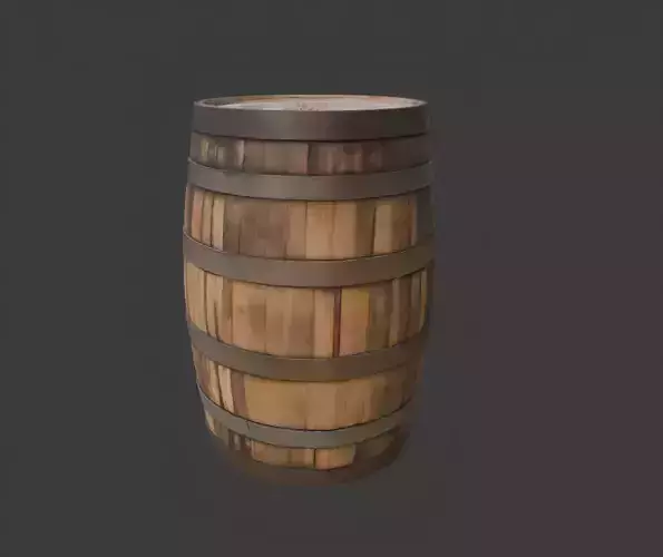 wooden barrel