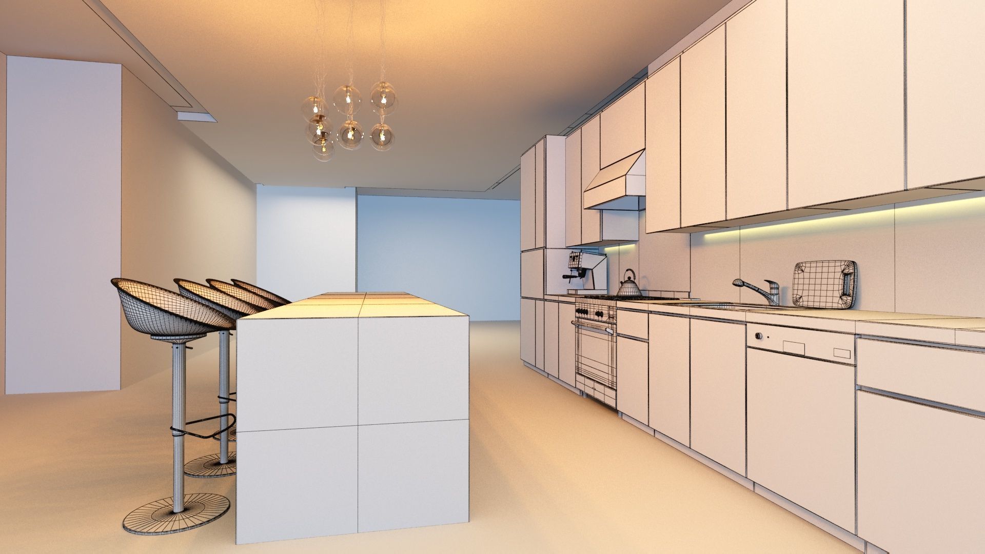 Villa Design 3D model_19