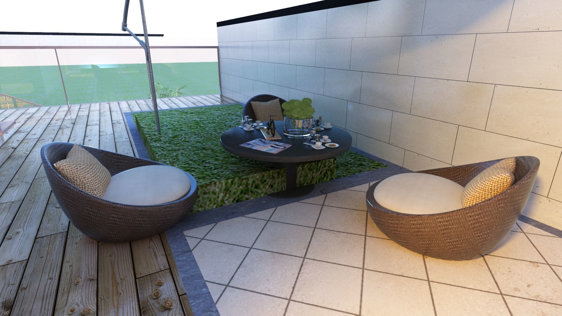 Villa Design 3D model_9