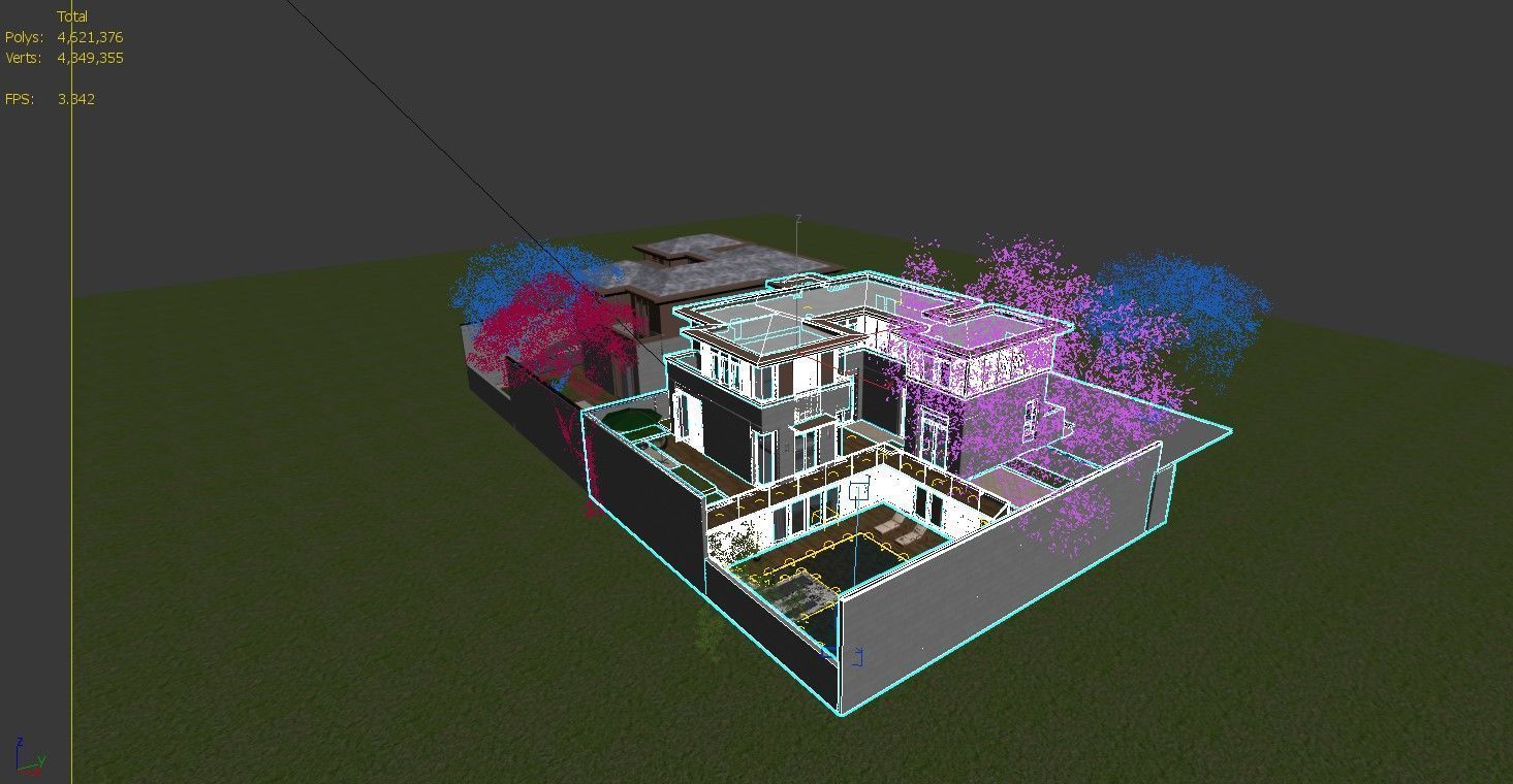 Villa Design 3D model_21