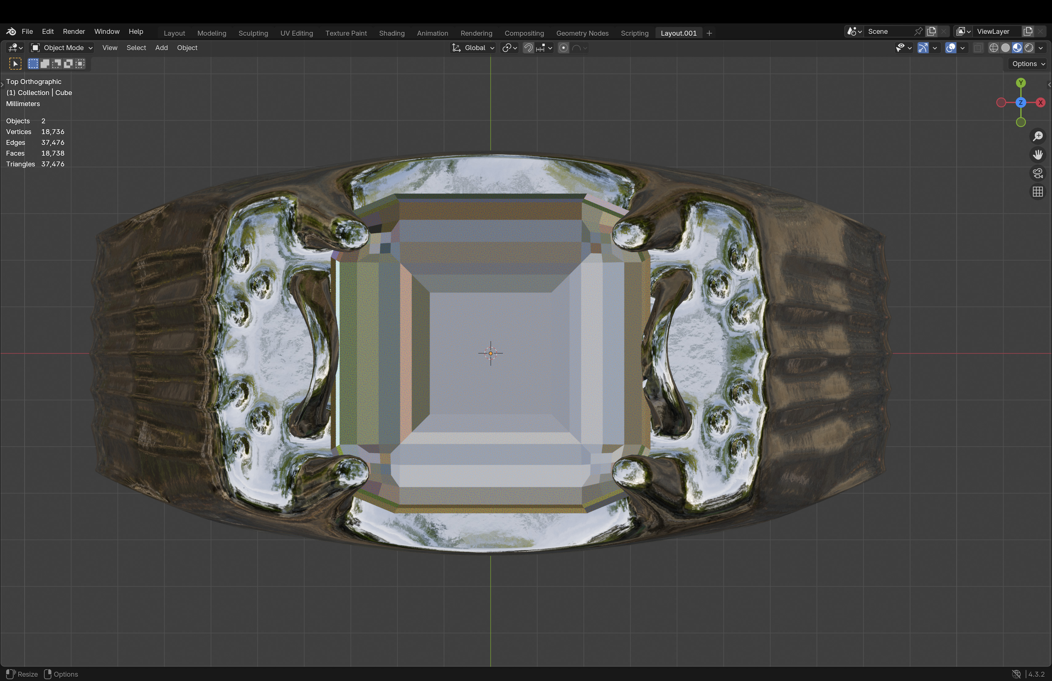 Emerald Signet Ring Low-poly 3D model_17