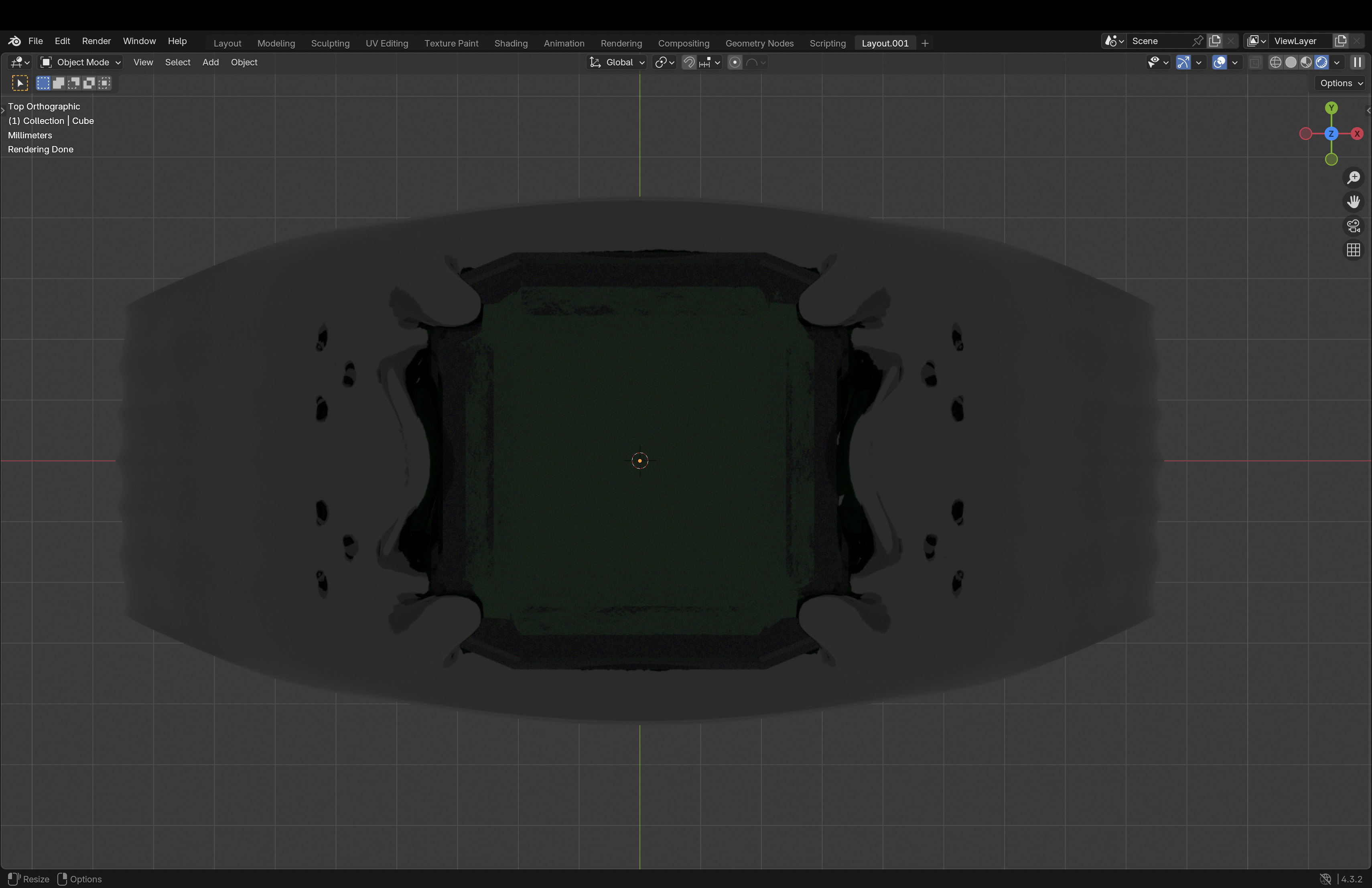 Emerald Signet Ring Low-poly 3D model_13