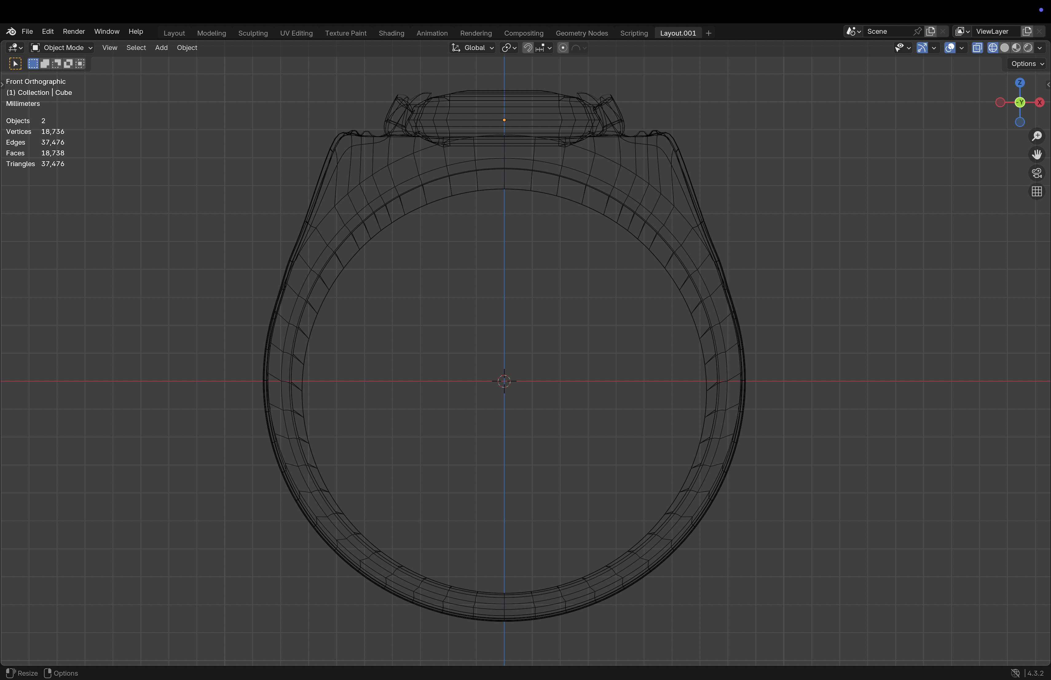 Emerald Signet Ring Low-poly 3D model_20