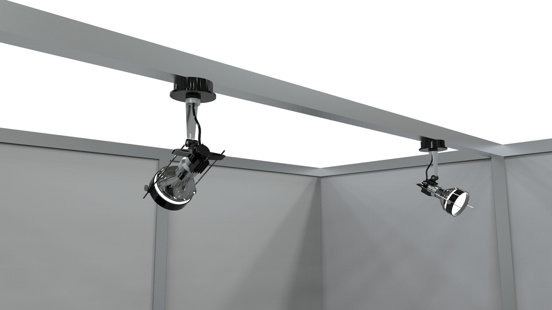 Fair Center with 2x2 Modular Exhibition Stands 3D model_6