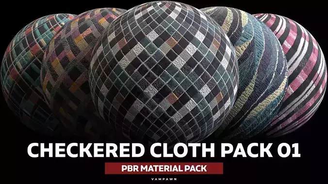Checkered Cloth Pack High-Quality Fabric Material Collection