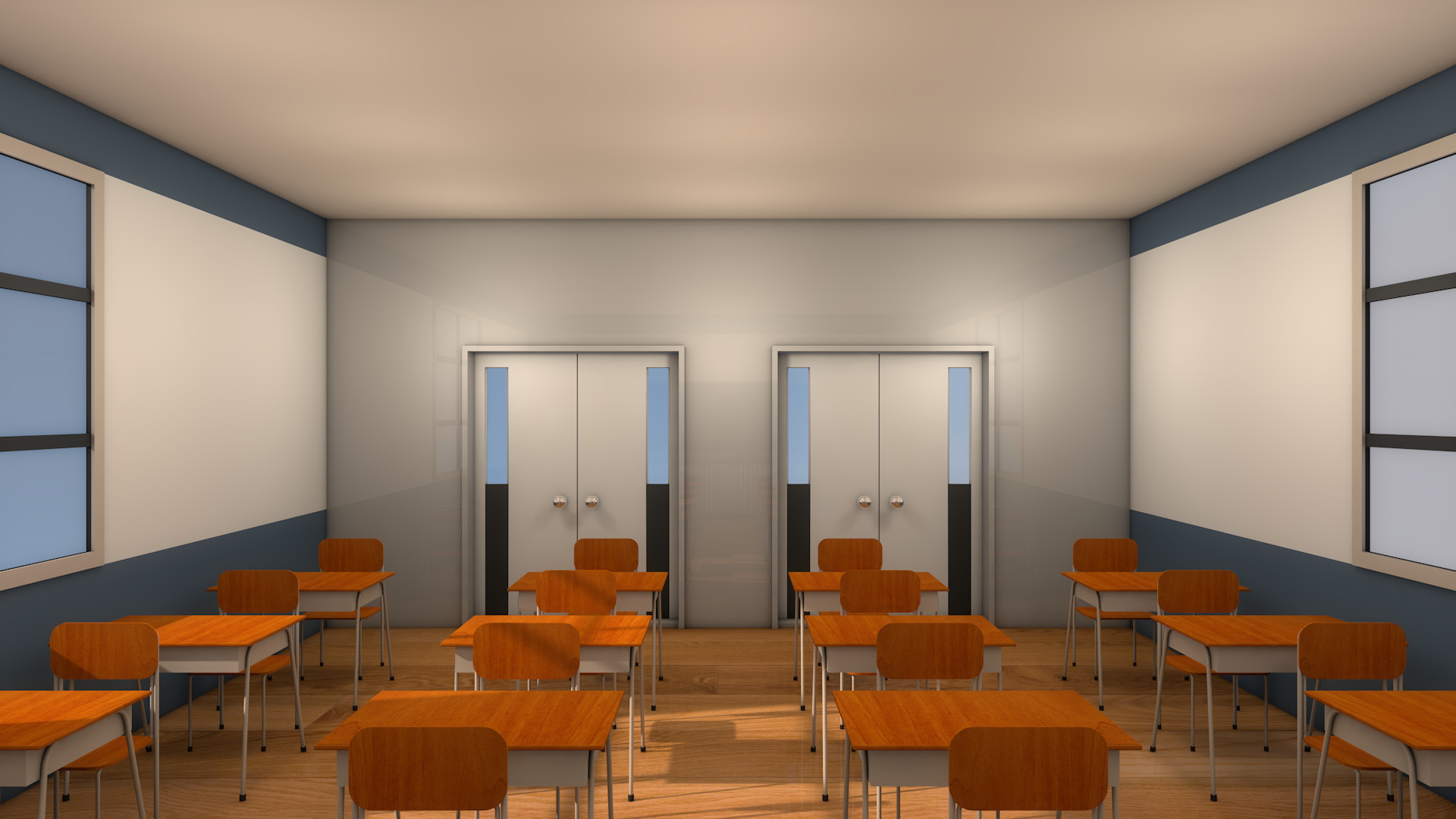 Class Room 3D model_1