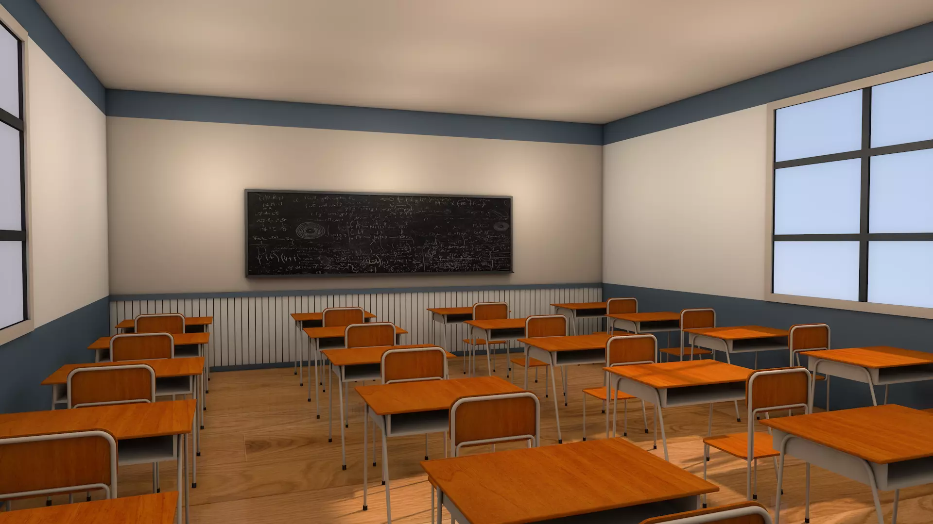 Class Room 3D model_0