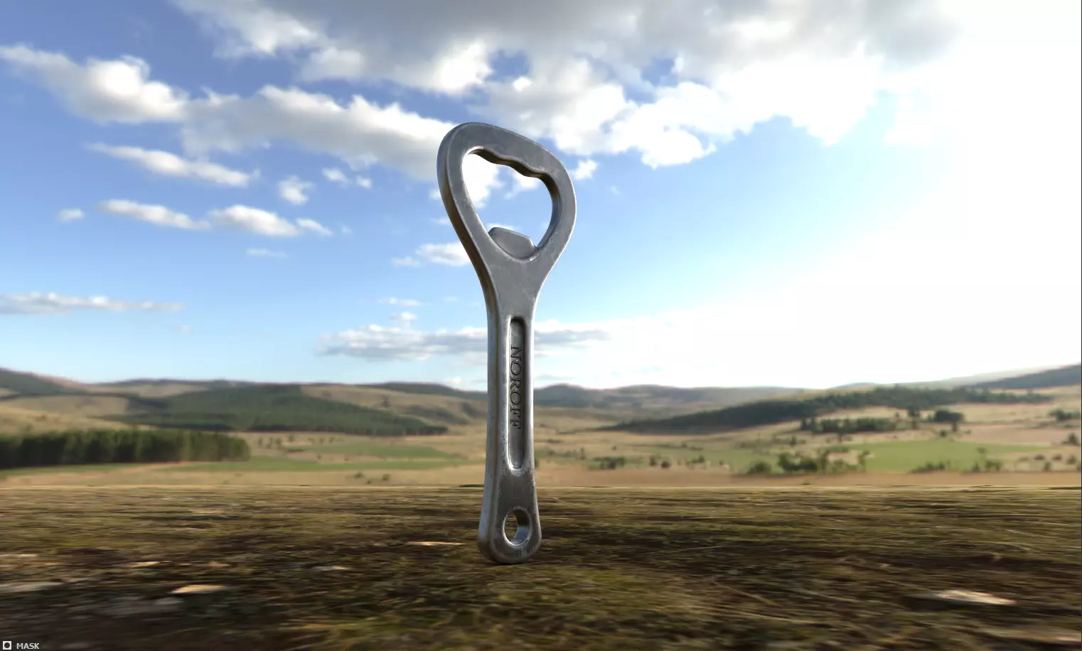 Bottle opener 3D model