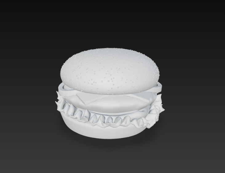 Hamburger 3D print model_2