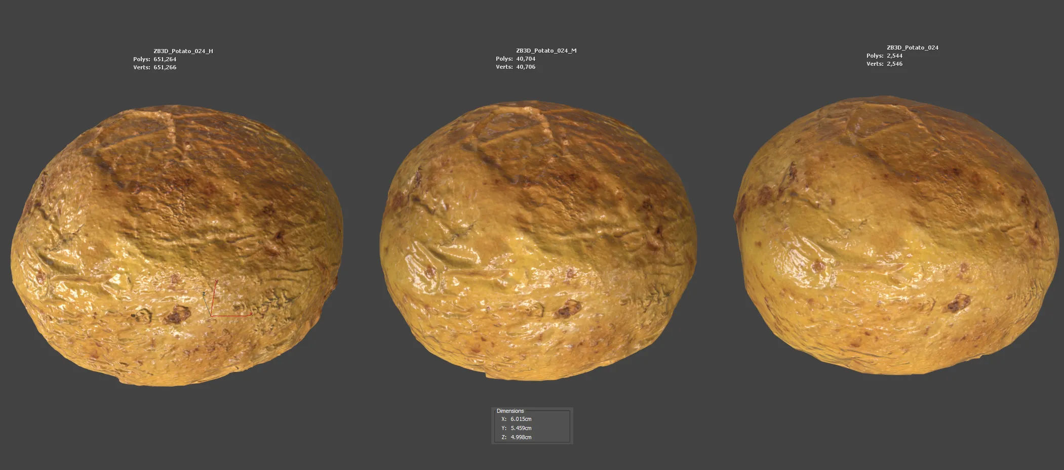 Potato 3D model_5