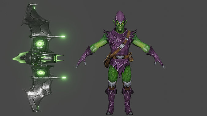 Green Goblin Low-poly 3D model