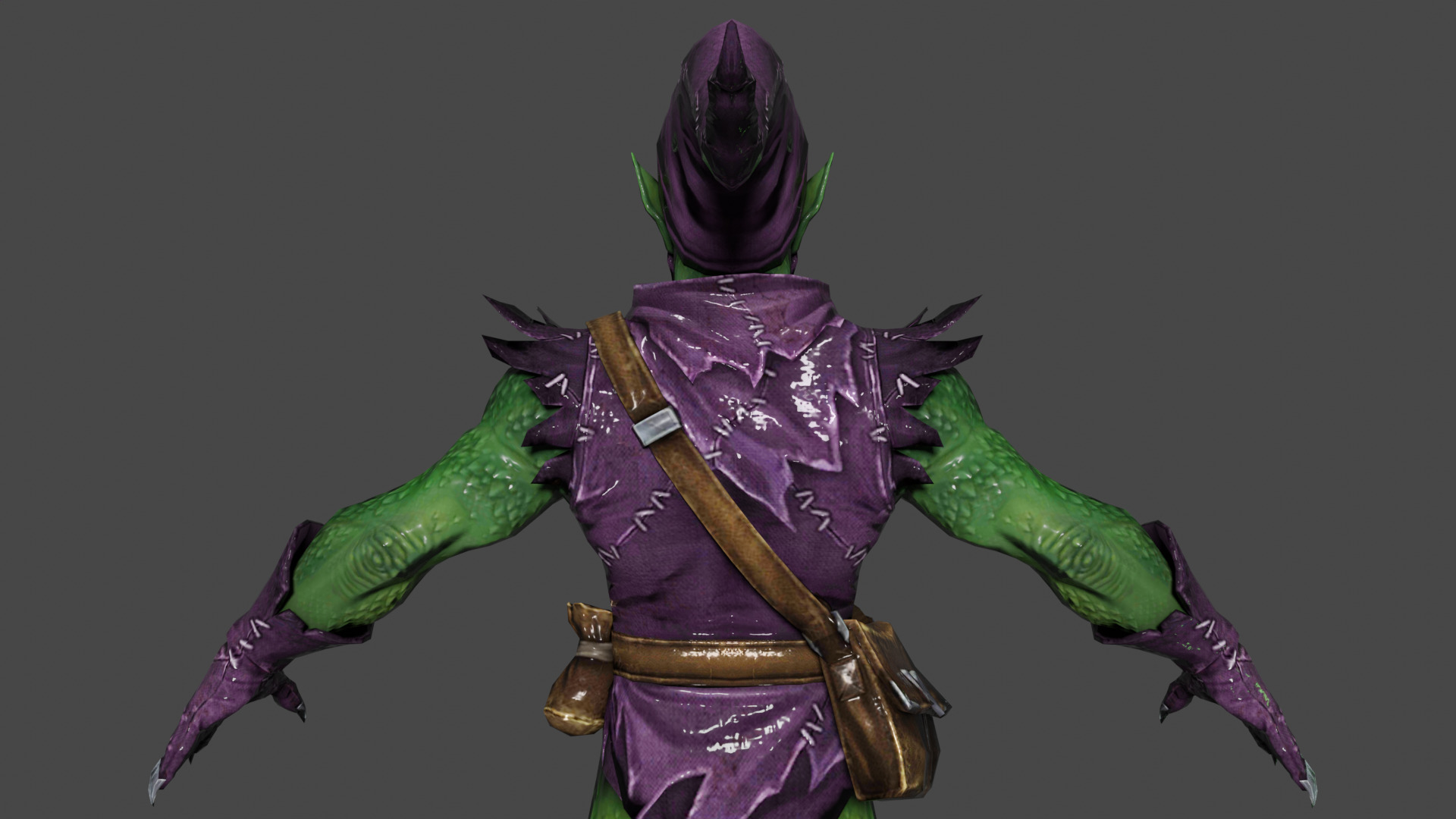 Green Goblin Low-poly 3D model_5
