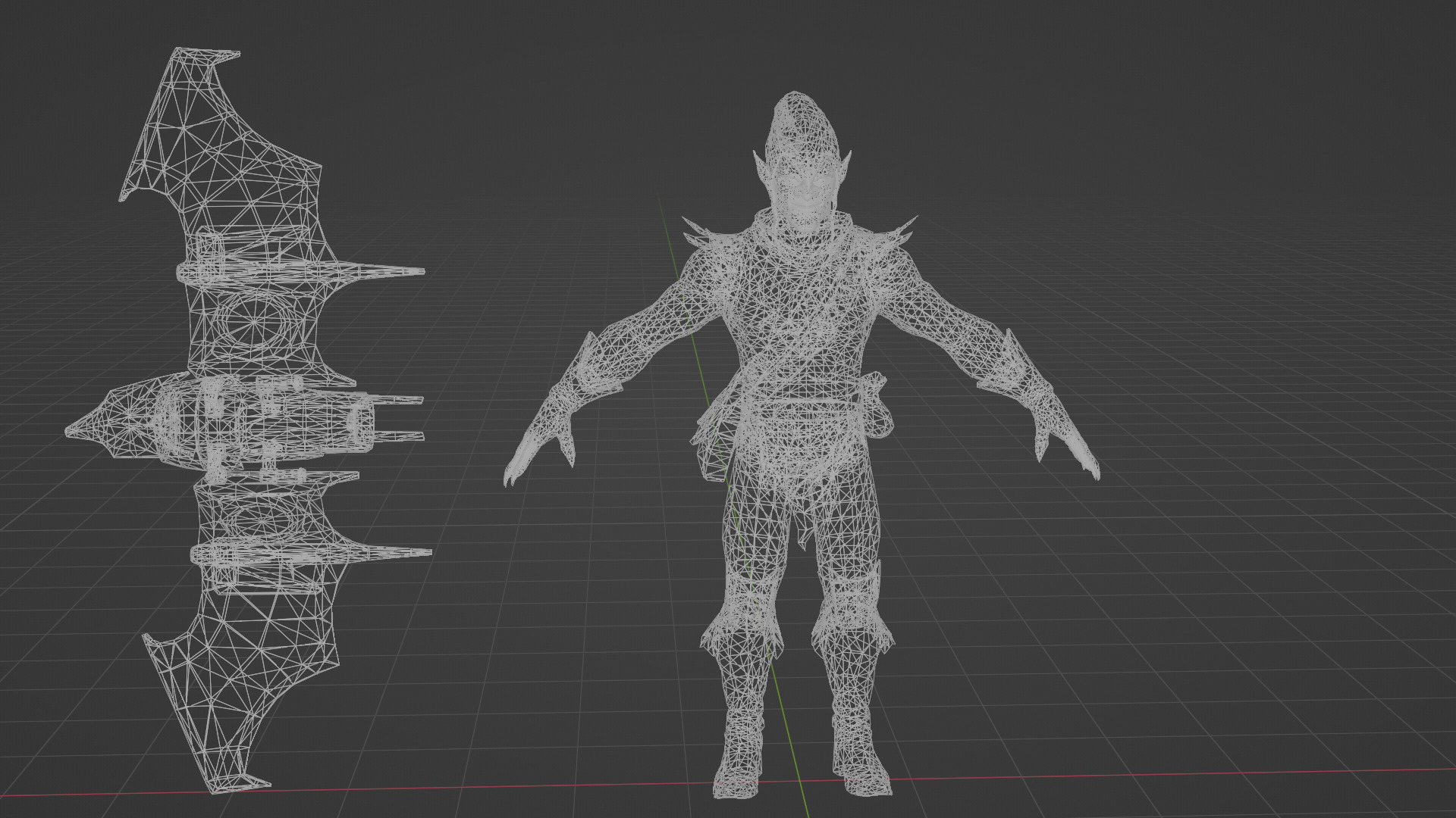 Green Goblin Low-poly 3D model_6