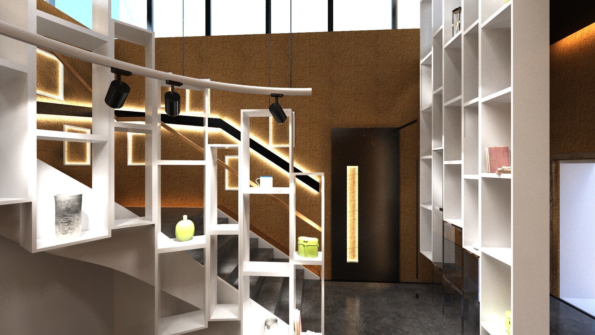 Artcaffe or Artgallery with Coffeplace 3D model_3