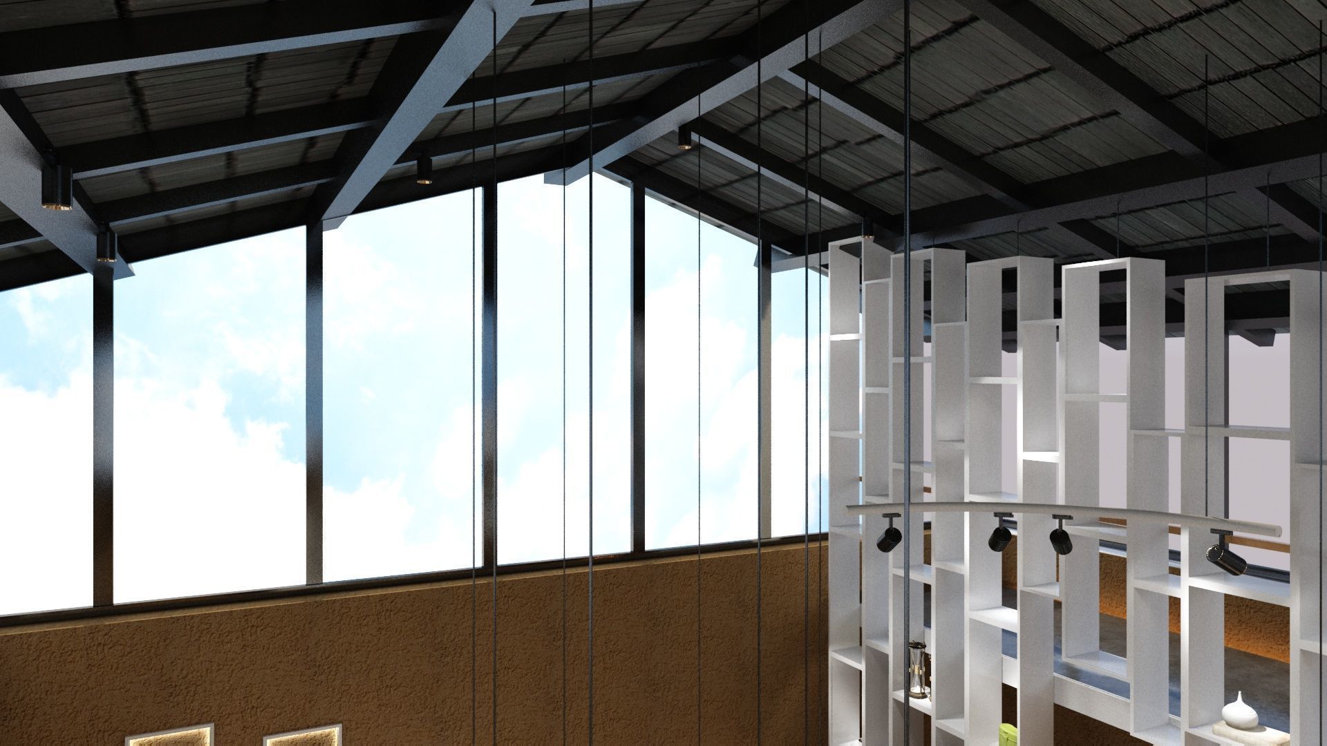 Artcaffe or Artgallery with Coffeplace 3D model_6