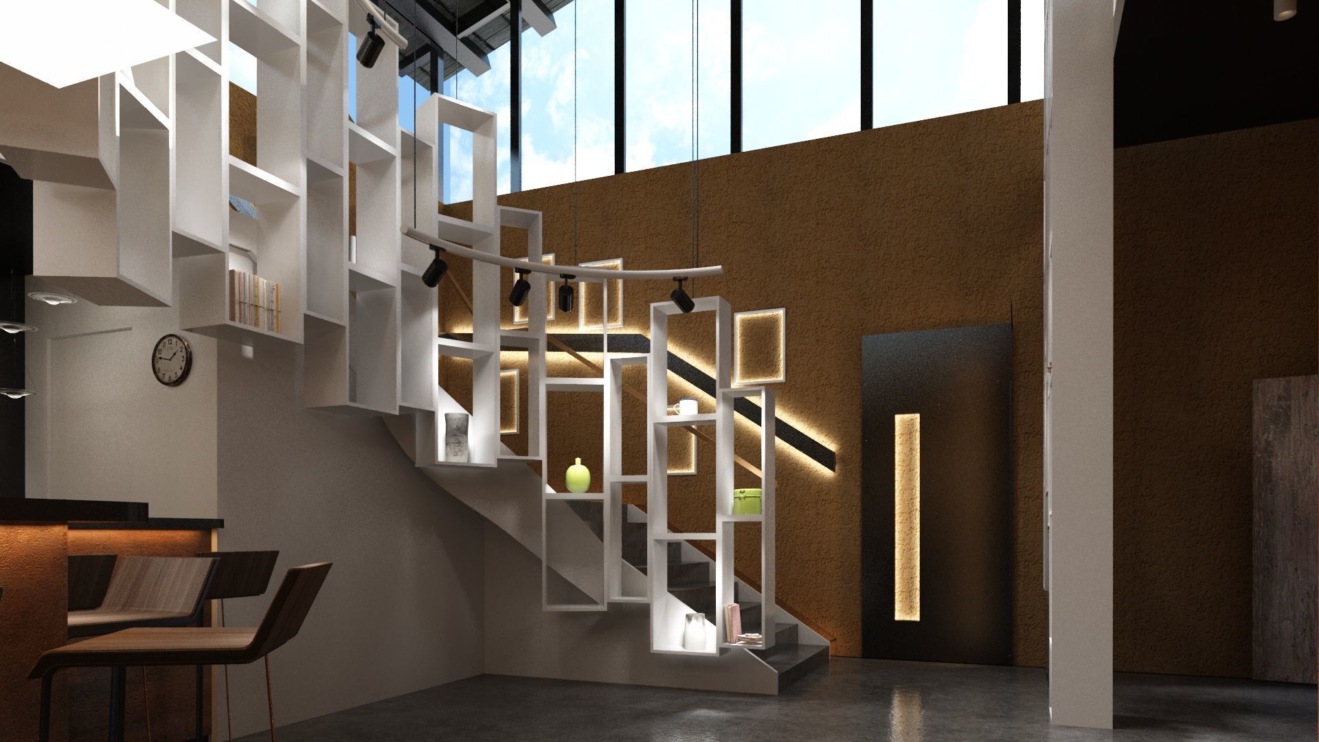 Artcaffe or Artgallery with Coffeplace 3D model_13