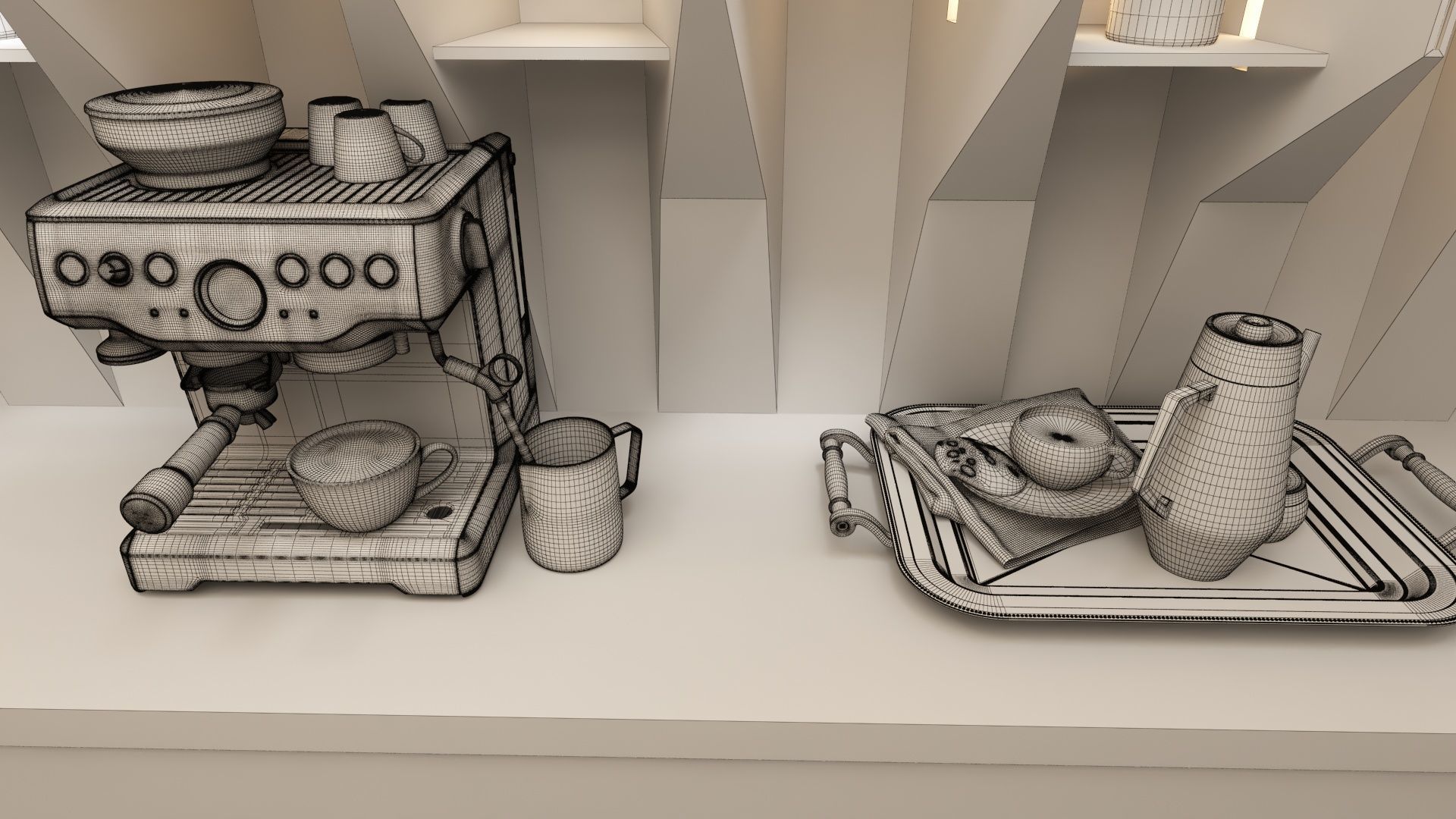 Artcaffe or Artgallery with Coffeplace 3D model_10