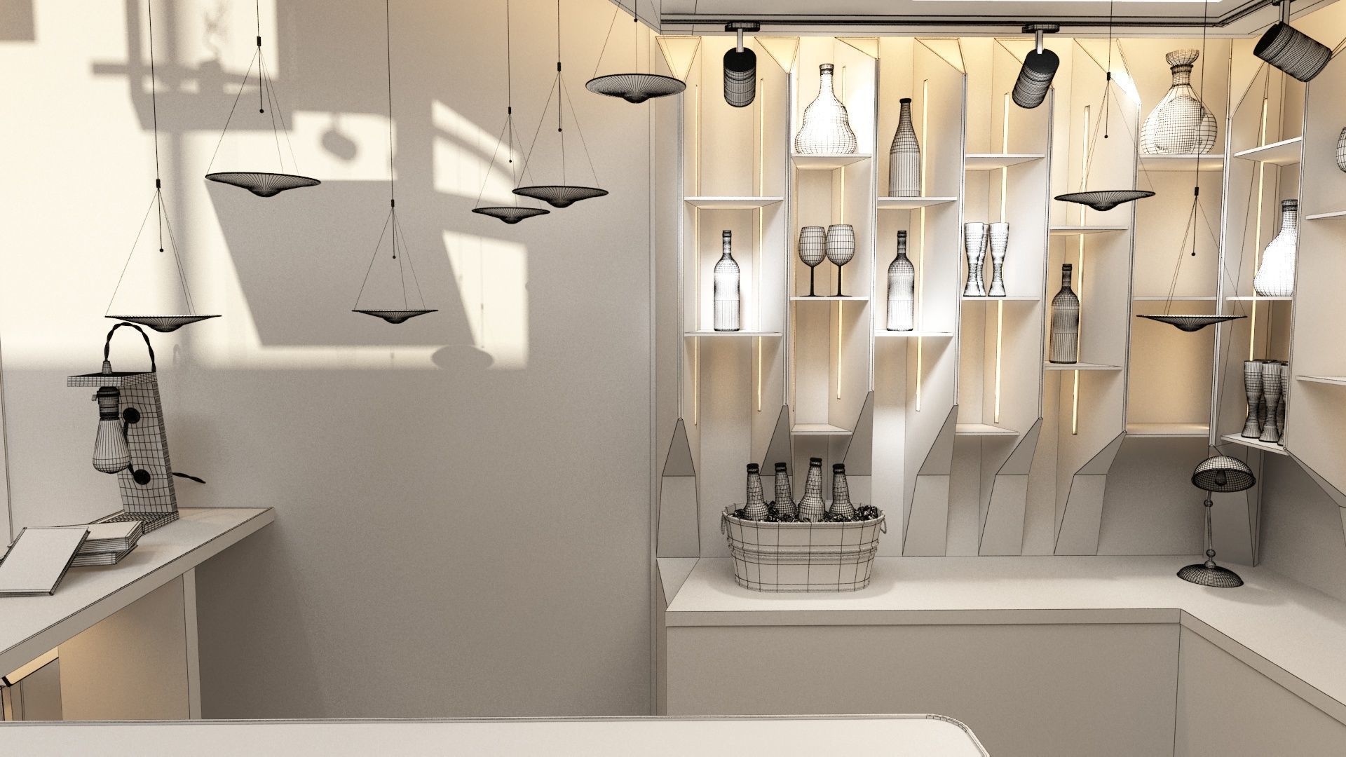 Artcaffe or Artgallery with Coffeplace 3D model_18