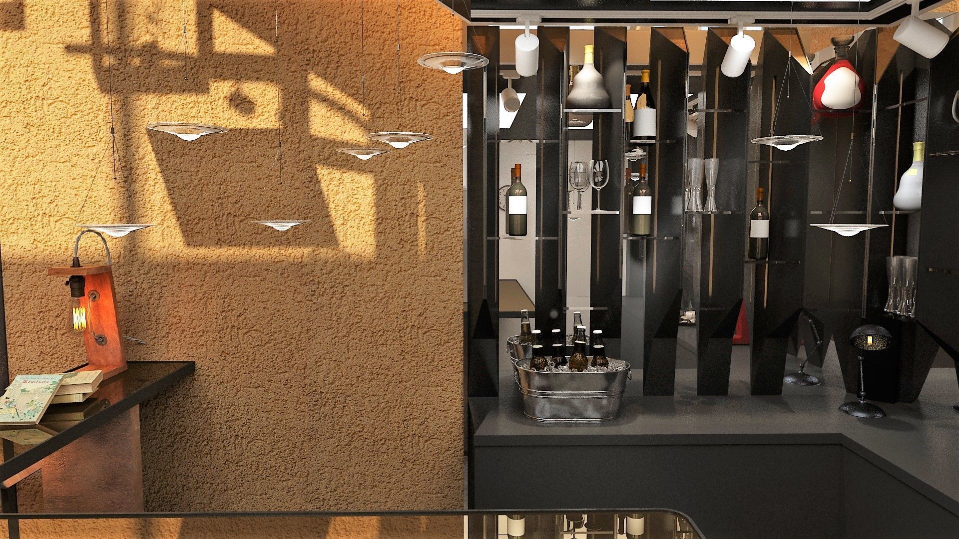 Artcaffe or Artgallery with Coffeplace 3D model_17