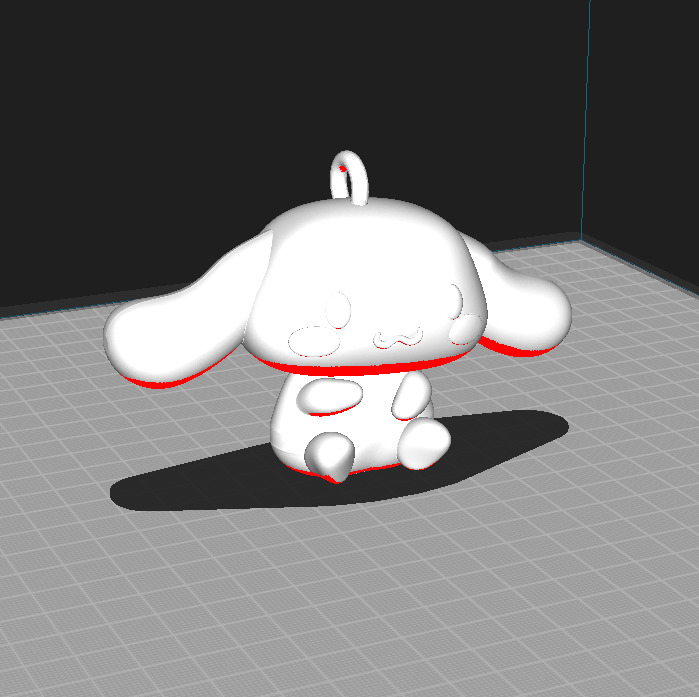 Cinnamoroll keychain 3D print model_3