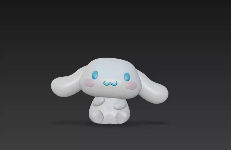 Cinnamoroll keychain 3D print model_0