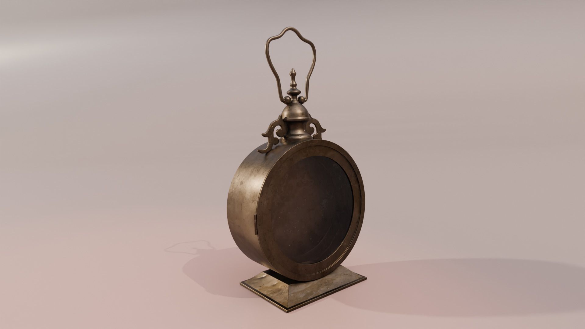 Vintage lantern Free low-poly 3D model_1