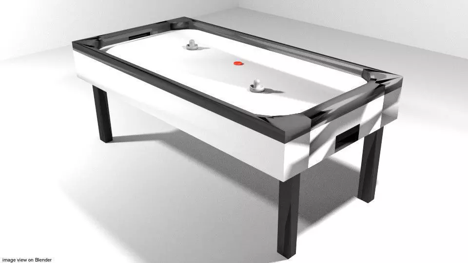 Arcade Game - Ice Hockey Table 3D model_0