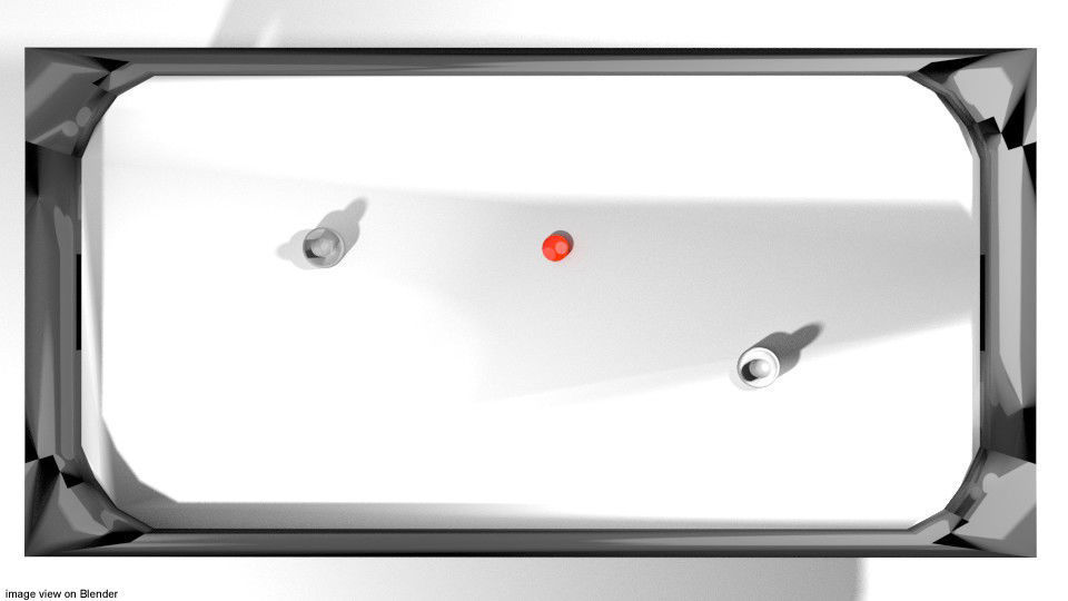 Arcade Game - Ice Hockey Table 3D model_2