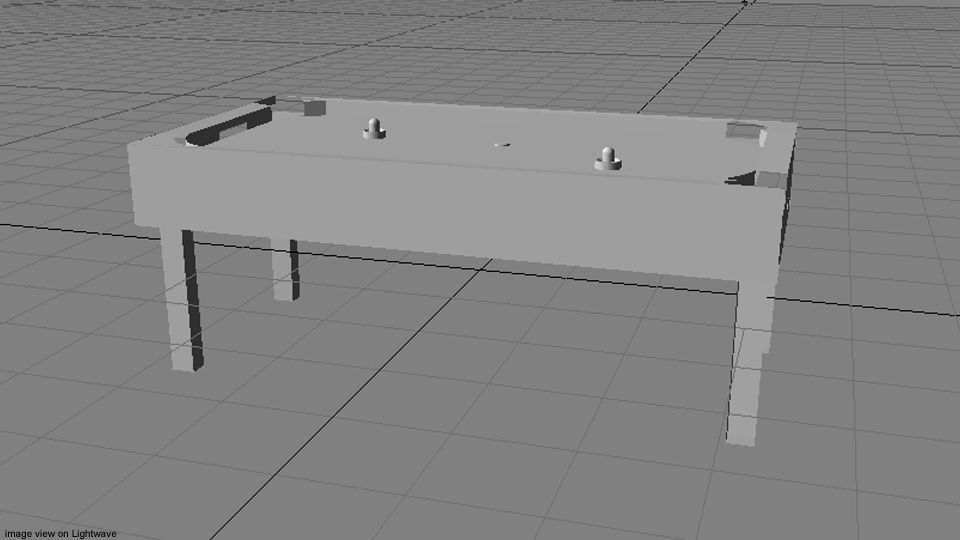 Arcade Game - Ice Hockey Table 3D model_4