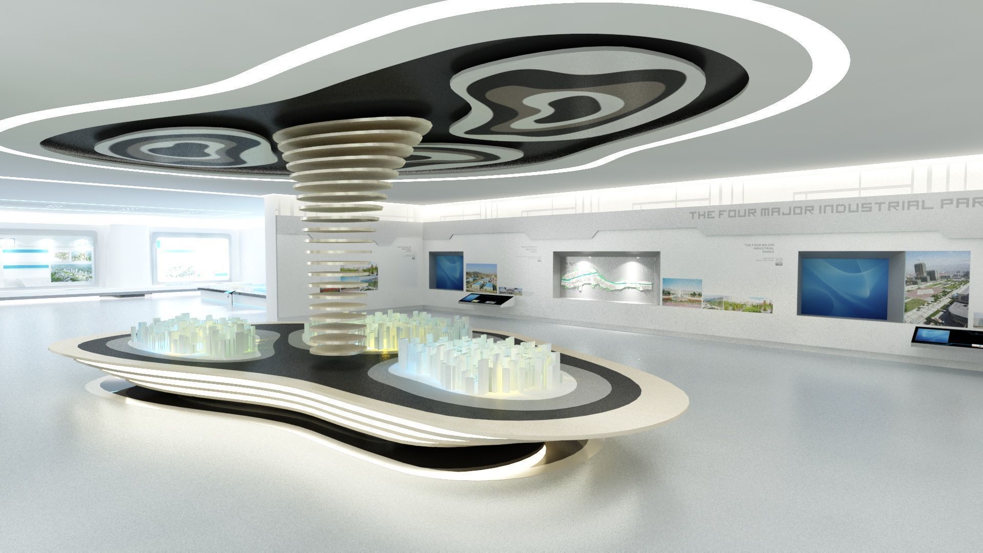 Exhabition Center and Showrooms for City Cycling 3D model_1