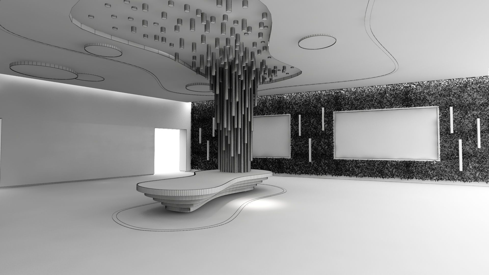 Exhabition Center and Showrooms for City Cycling 3D model_7