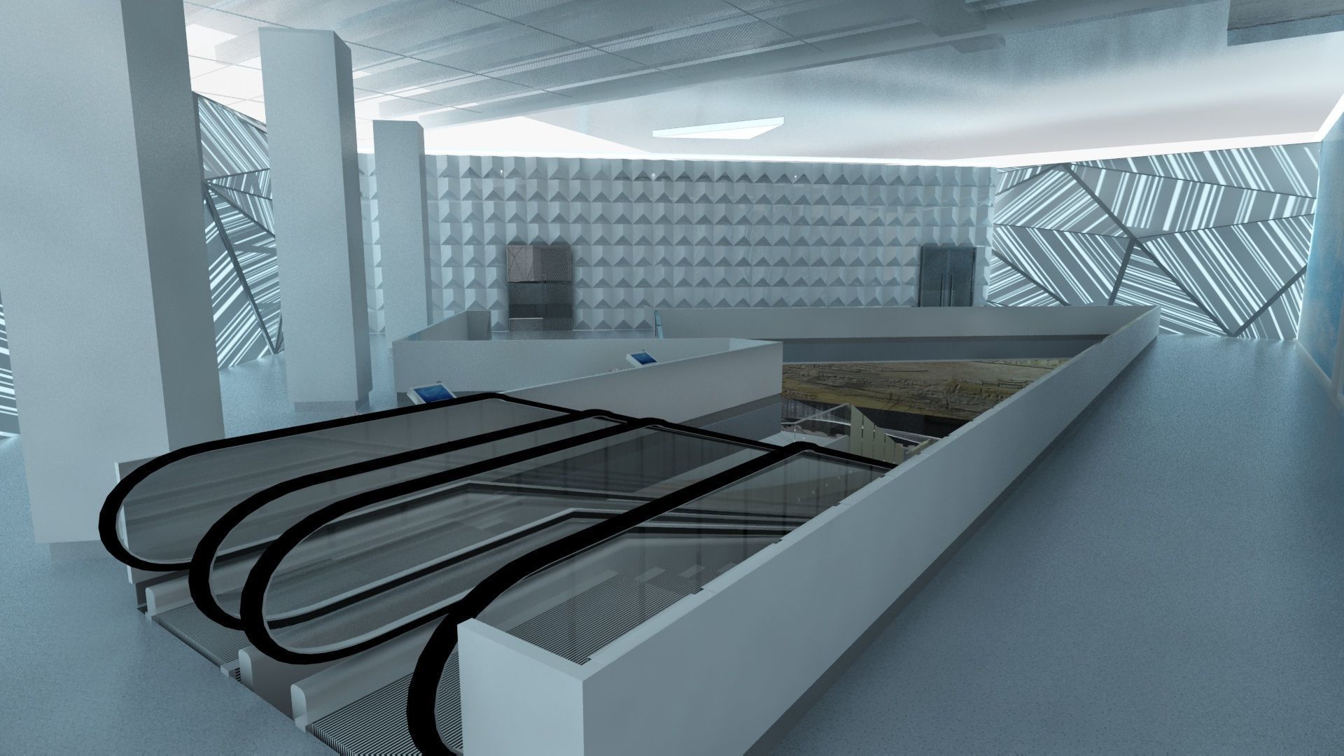 Exhabition Center and Showrooms for City Cycling 3D model_15