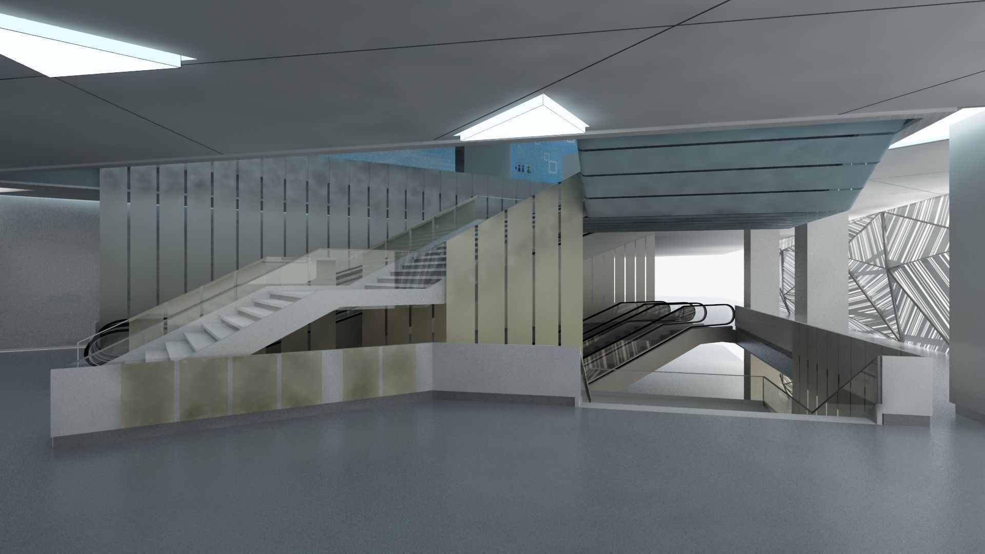 Exhabition Center and Showrooms for City Cycling 3D model_17