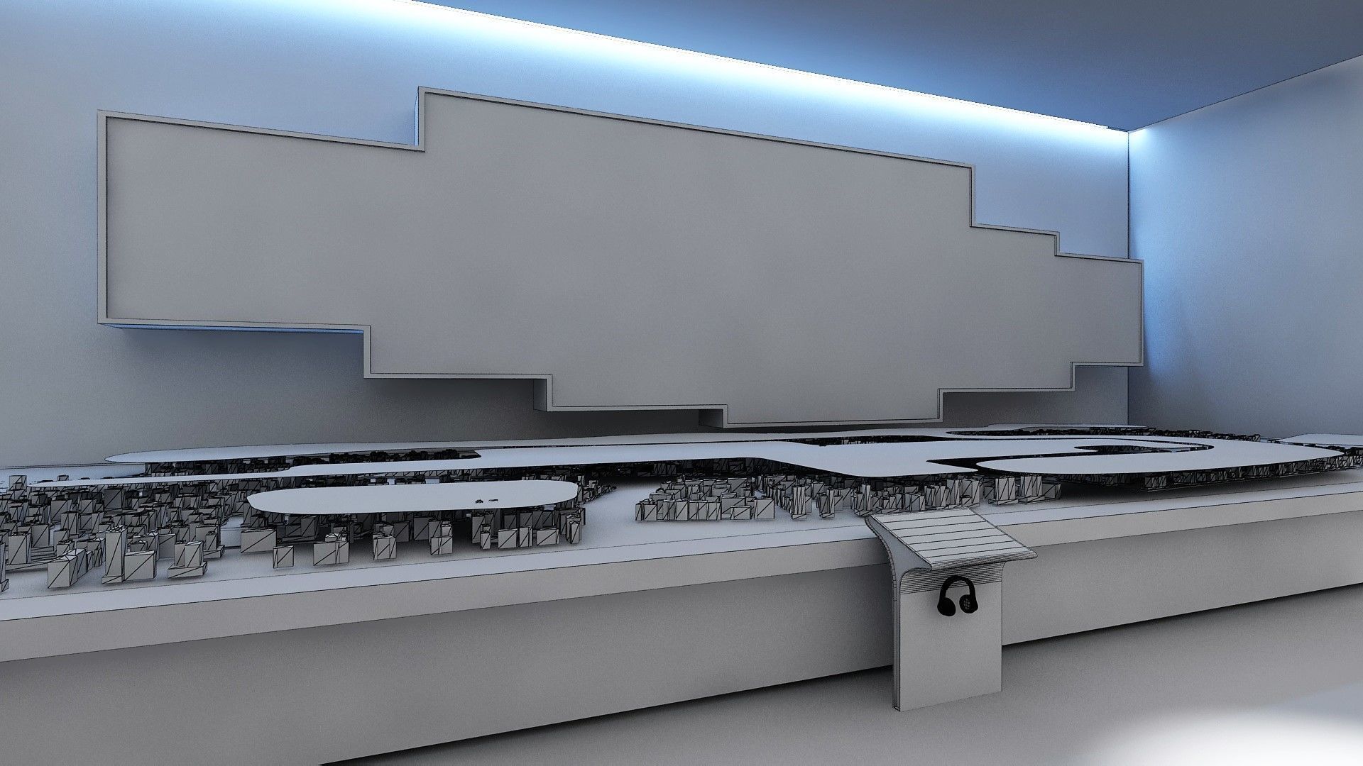 Exhabition Center and Showrooms for City Cycling 3D model_5