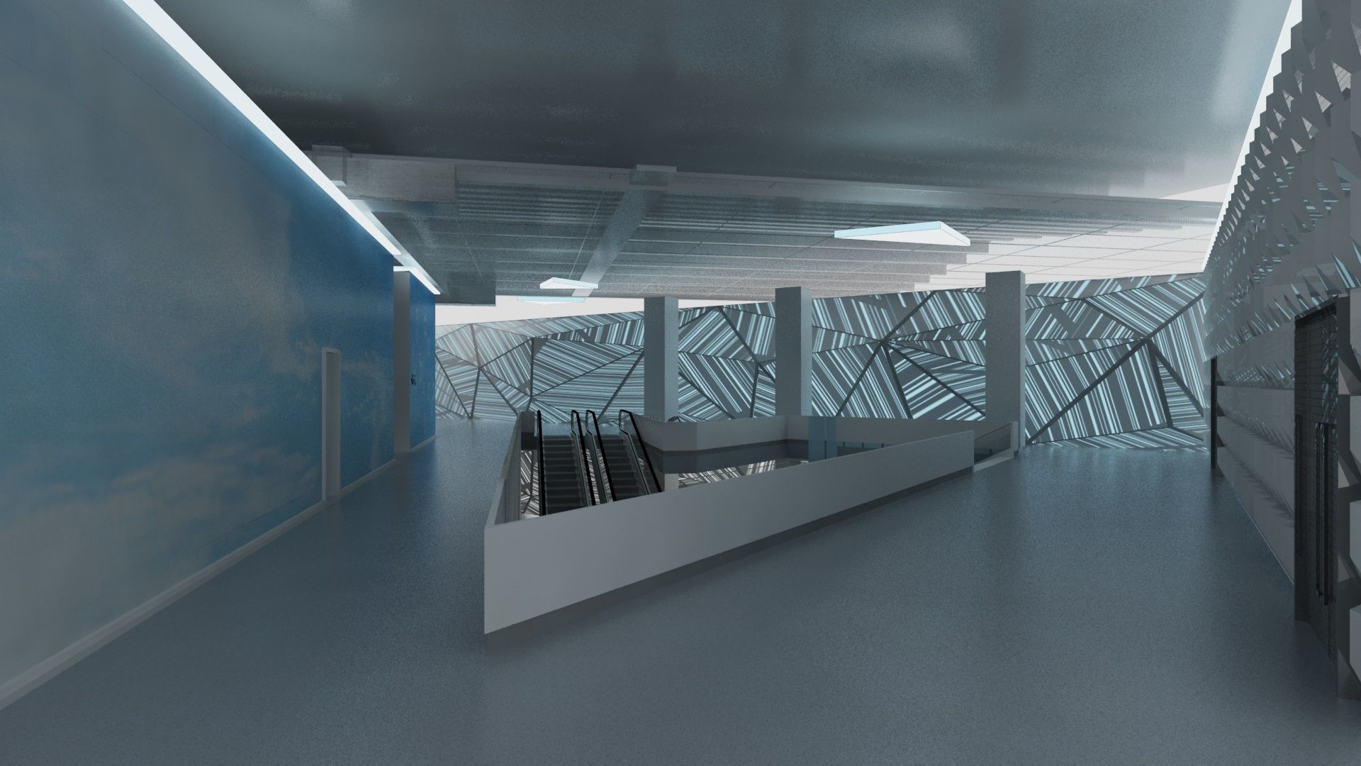 Exhabition Center and Showrooms for City Cycling 3D model_8