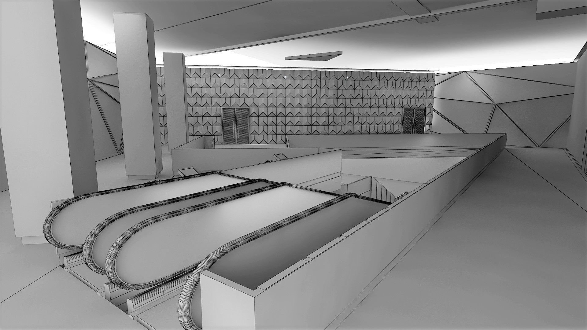 Exhabition Center and Showrooms for City Cycling 3D model_16