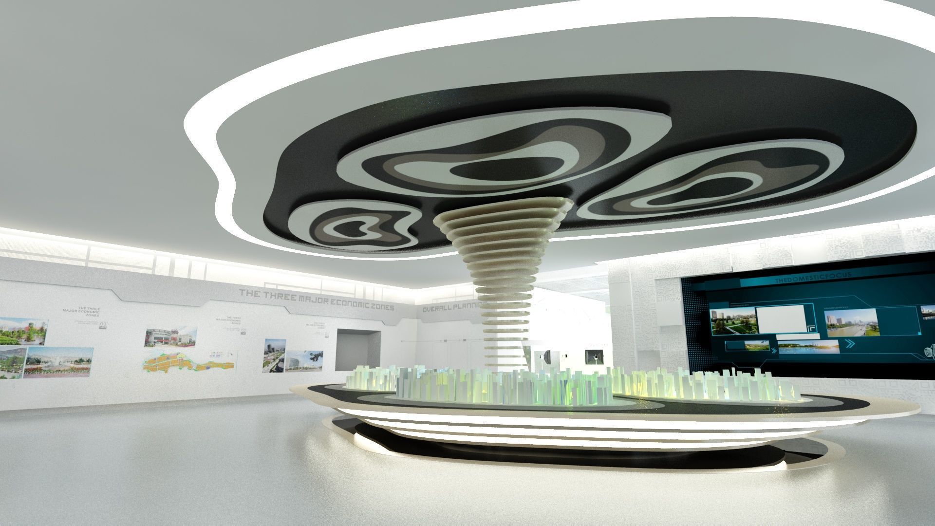 Exhabition Center and Showrooms for City Cycling 3D model_2