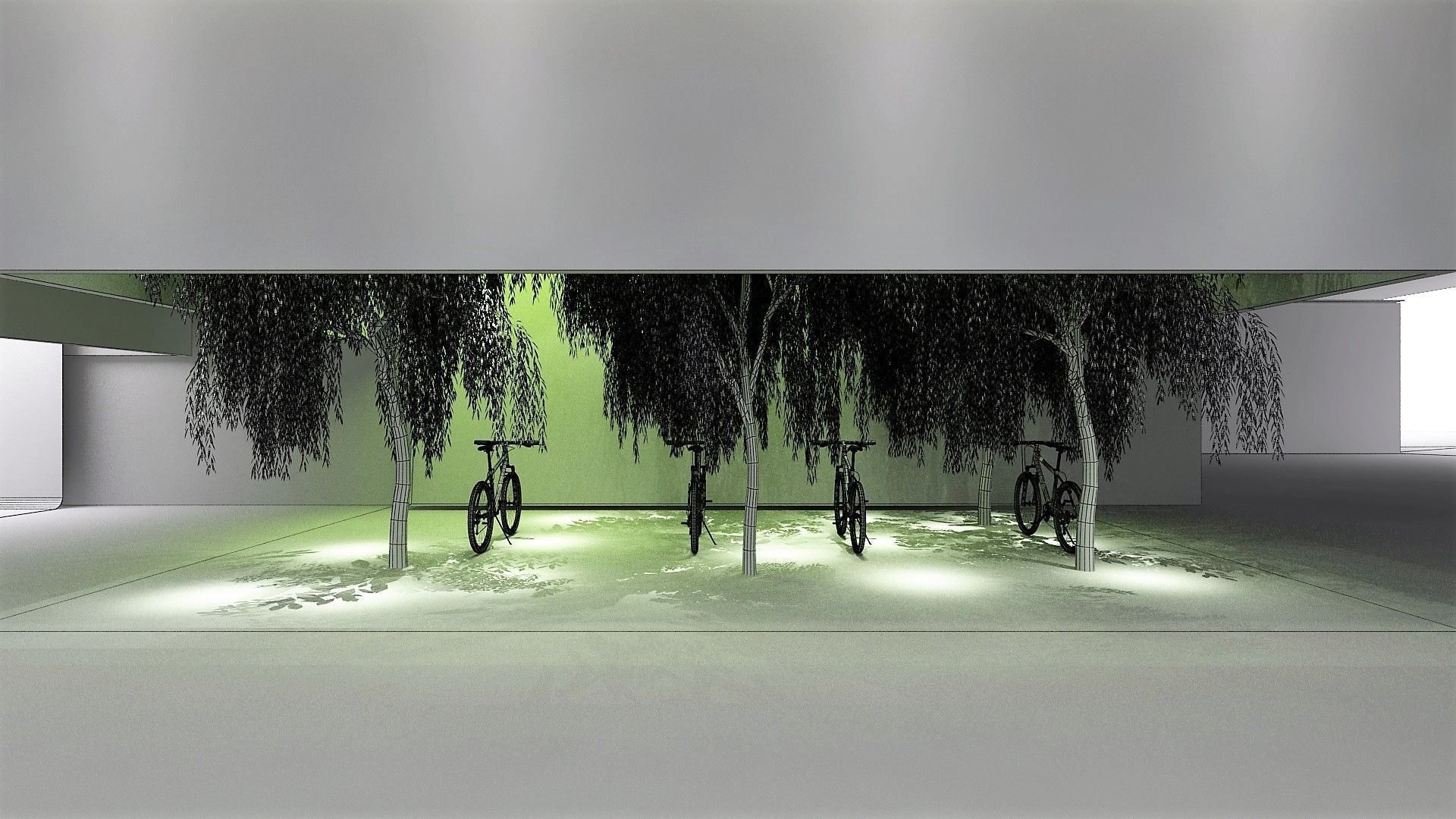 Exhabition Center and Showrooms for City Cycling 3D model_10