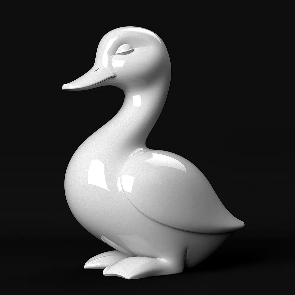 Duck Statue 3D print model_0