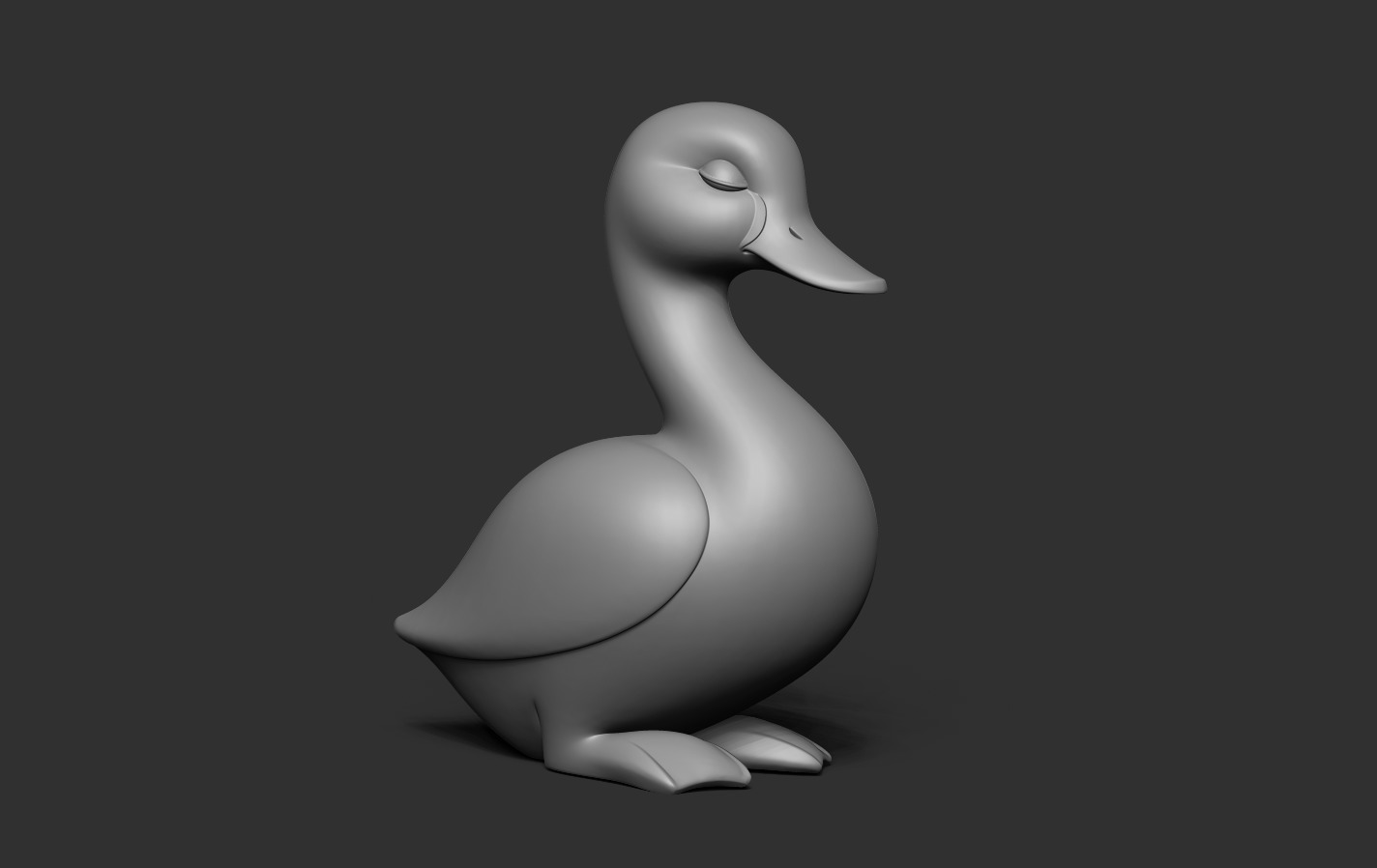 Duck Statue 3D print model_12