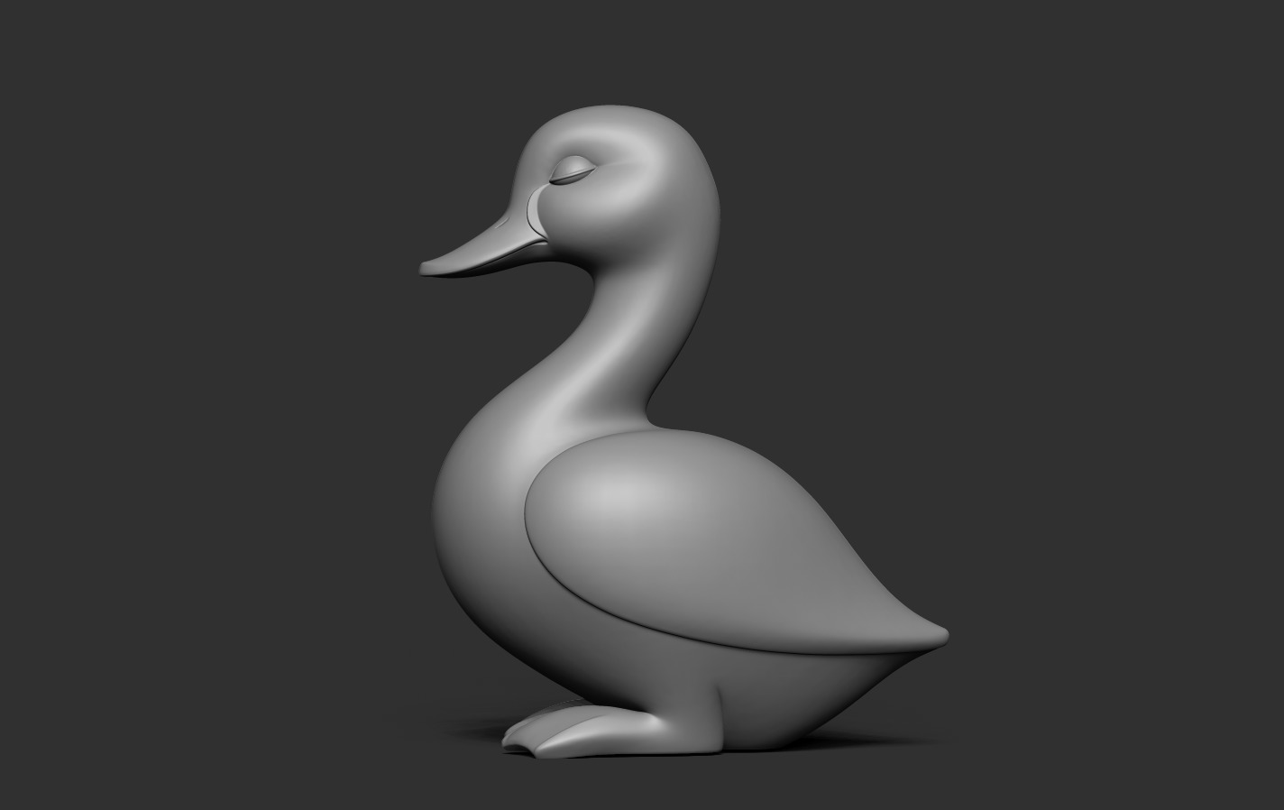 Duck Statue 3D print model_17