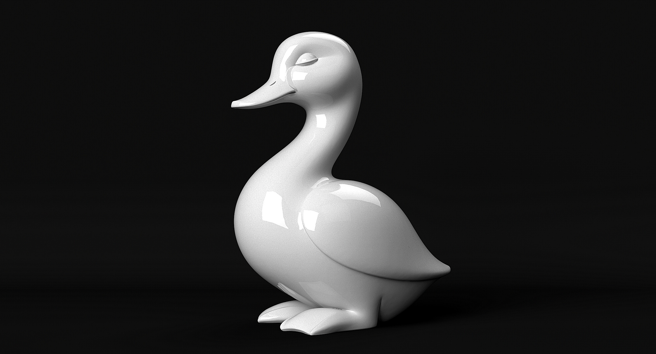 Duck Statue 3D print model_1