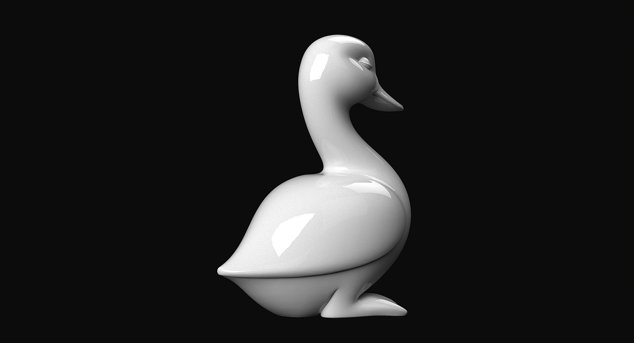Duck Statue 3D print model_5