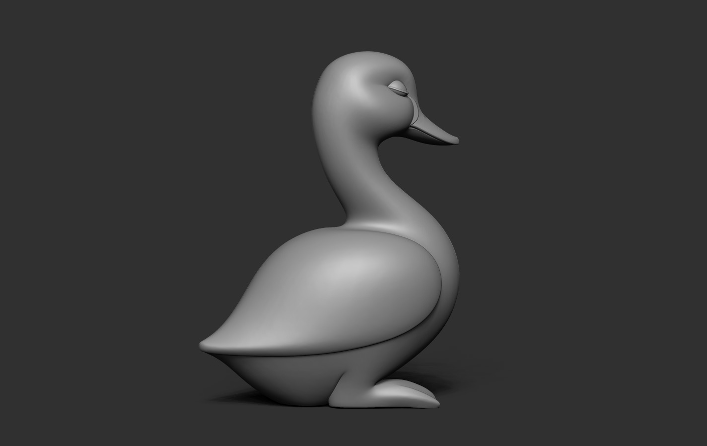 Duck Statue 3D print model_14