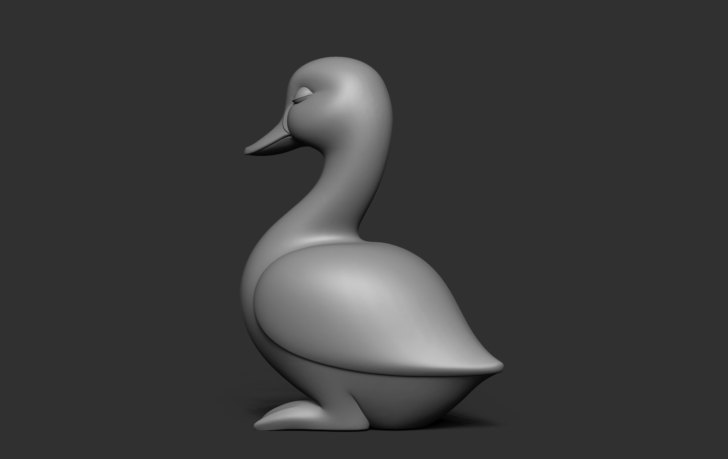 Duck Statue 3D print model_16