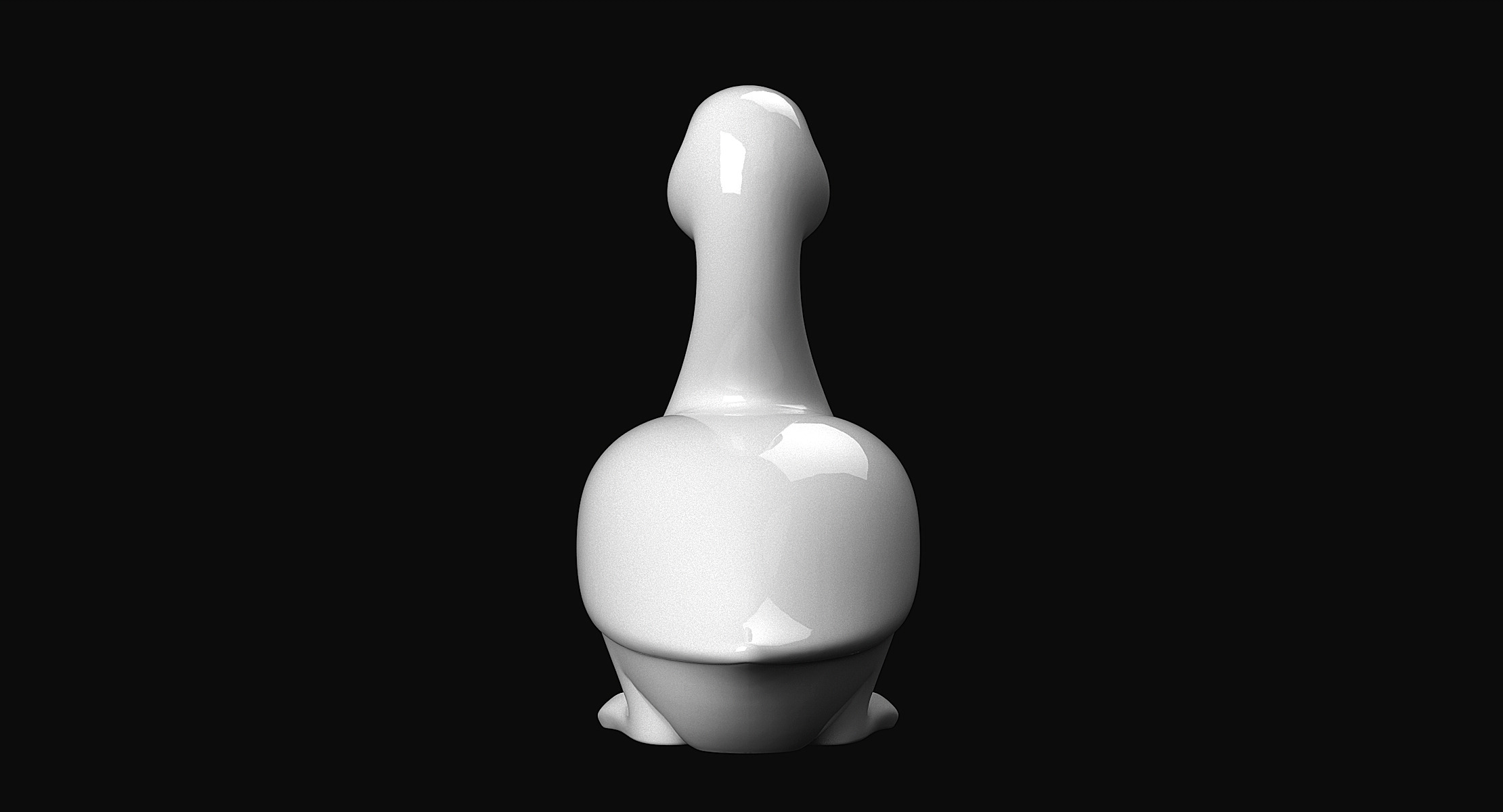 Duck Statue 3D print model_4